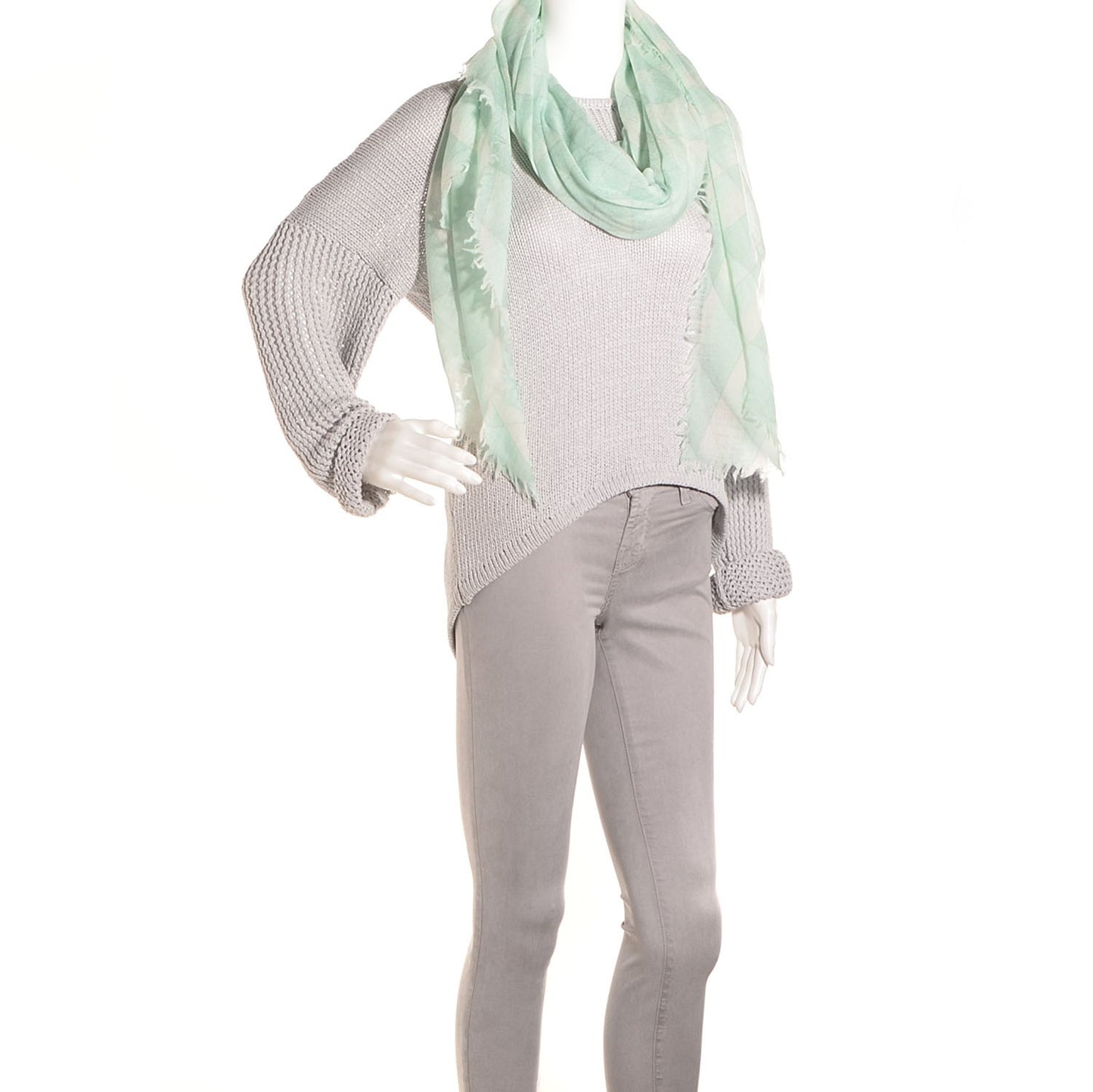 Cashmere CC Scarf Aqua Green