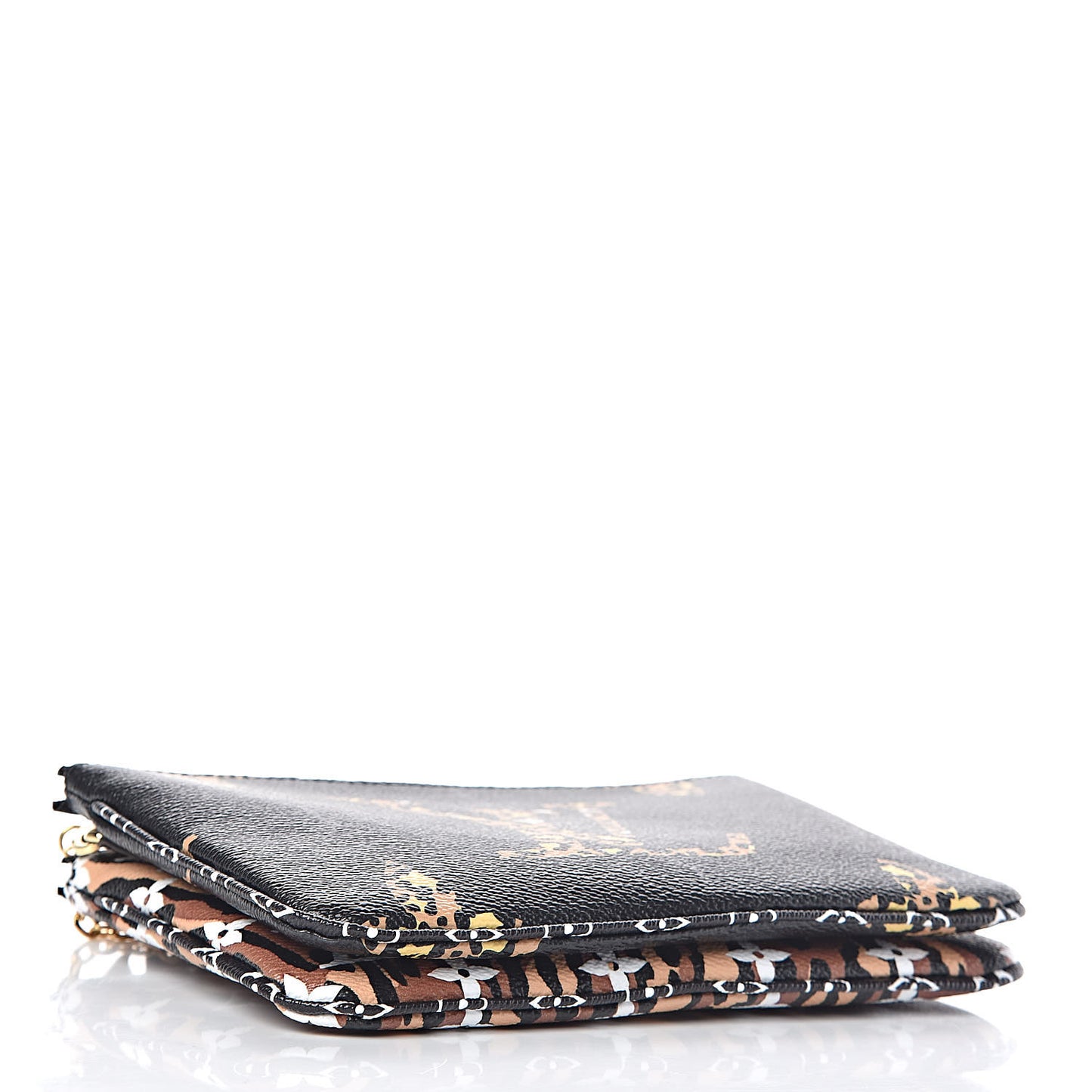 Monogram Giant Jungle Pochette Double Zip Black