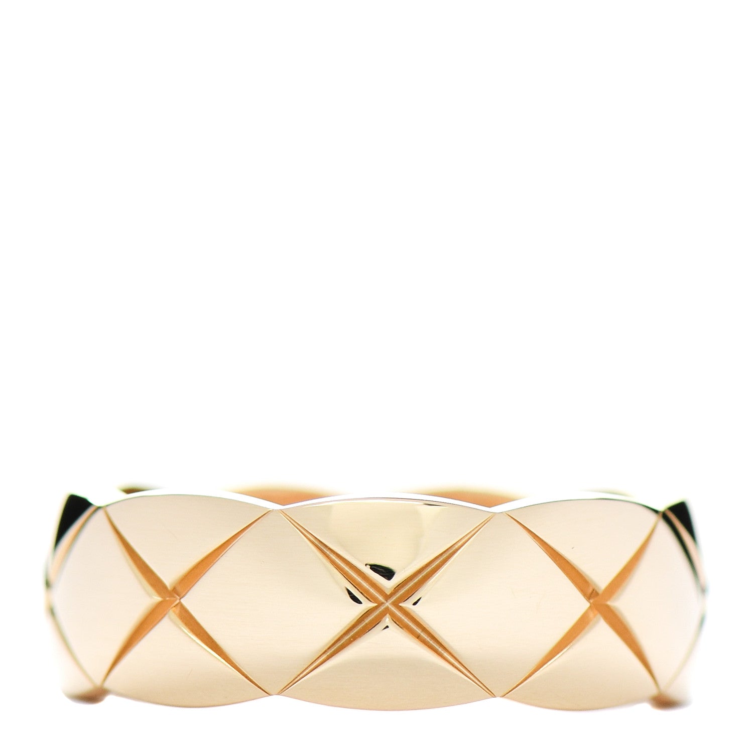 Chanel 18K Yellow Gold Small Coco Crush Ring 53 6.25 3 of 5