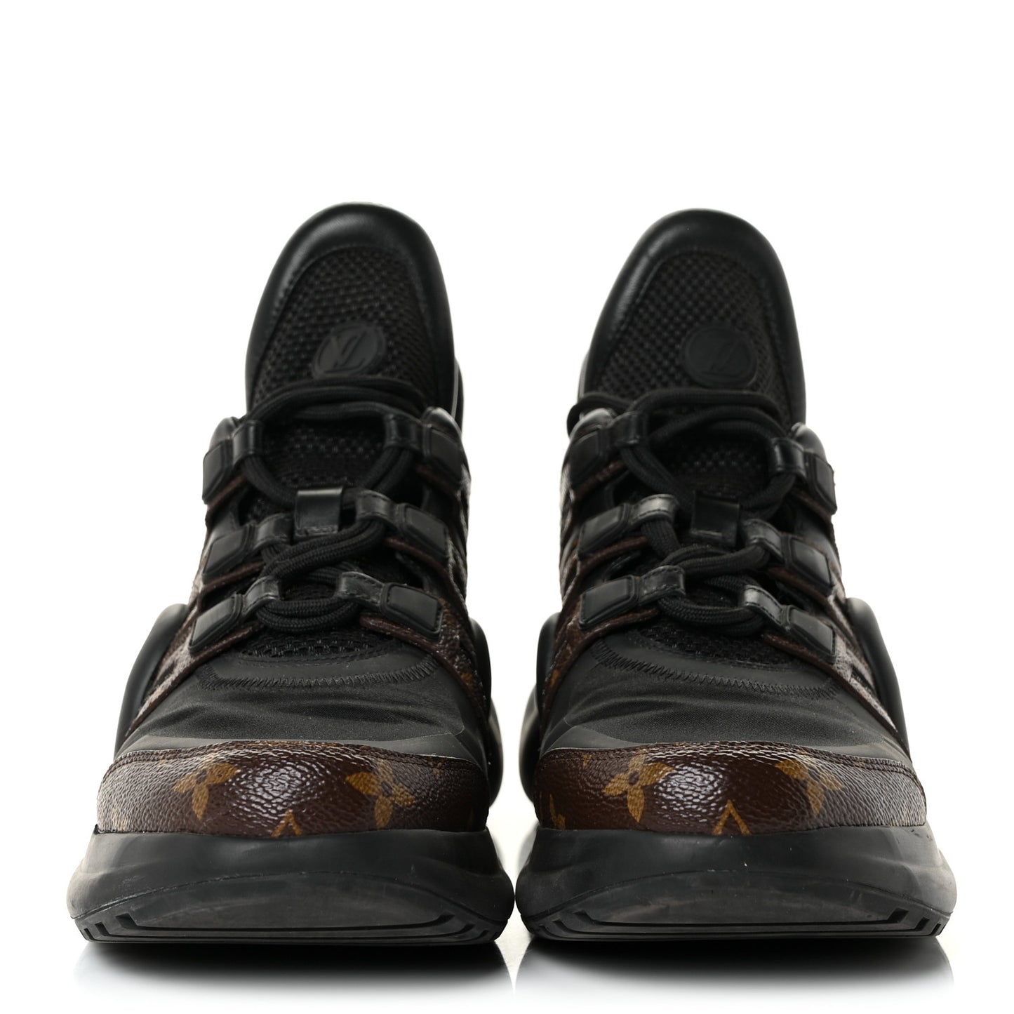 Calfskin Patent Monogram LV Archlight Sneakers 41 Black