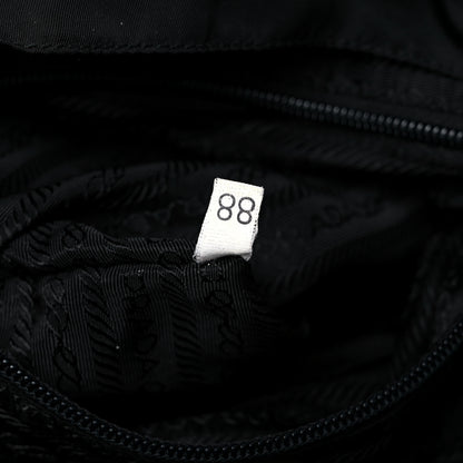 Prada Nylon Vela Medium Backpack Black 7 of 14