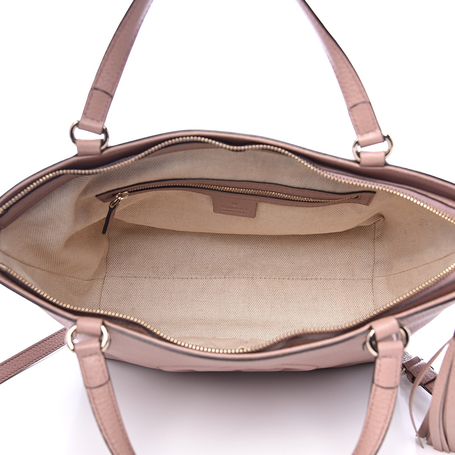 Gucci Pebbled Calfskin Small Soho Top Handle Bag Light Pink 5 of 11