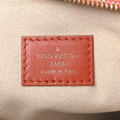 Louis Vuitton Lambskin Embossed Monogram Coussin PM Terracotta Brown 6 of 10
