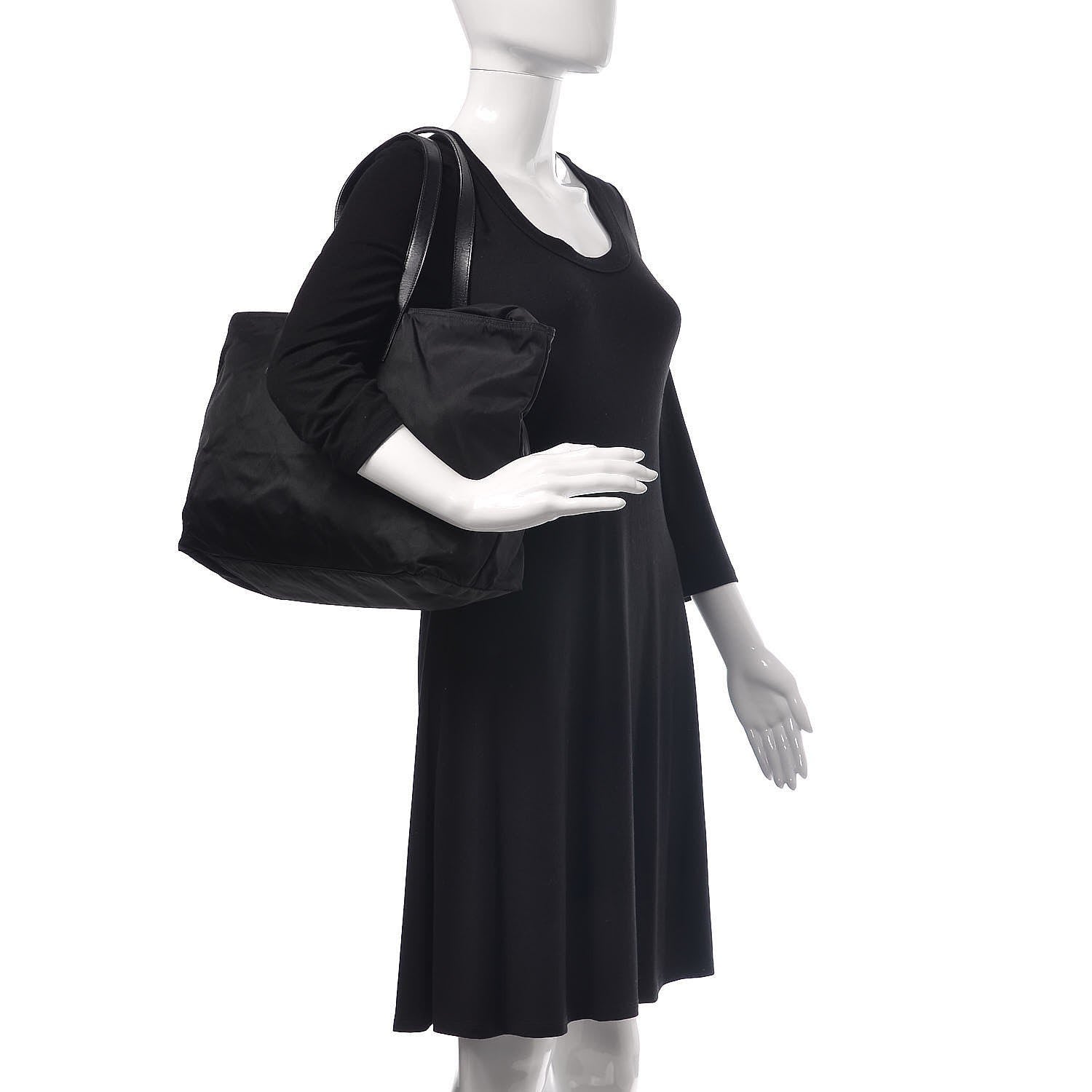 Prada Tessuto Nylon Tote Black 2 of 13