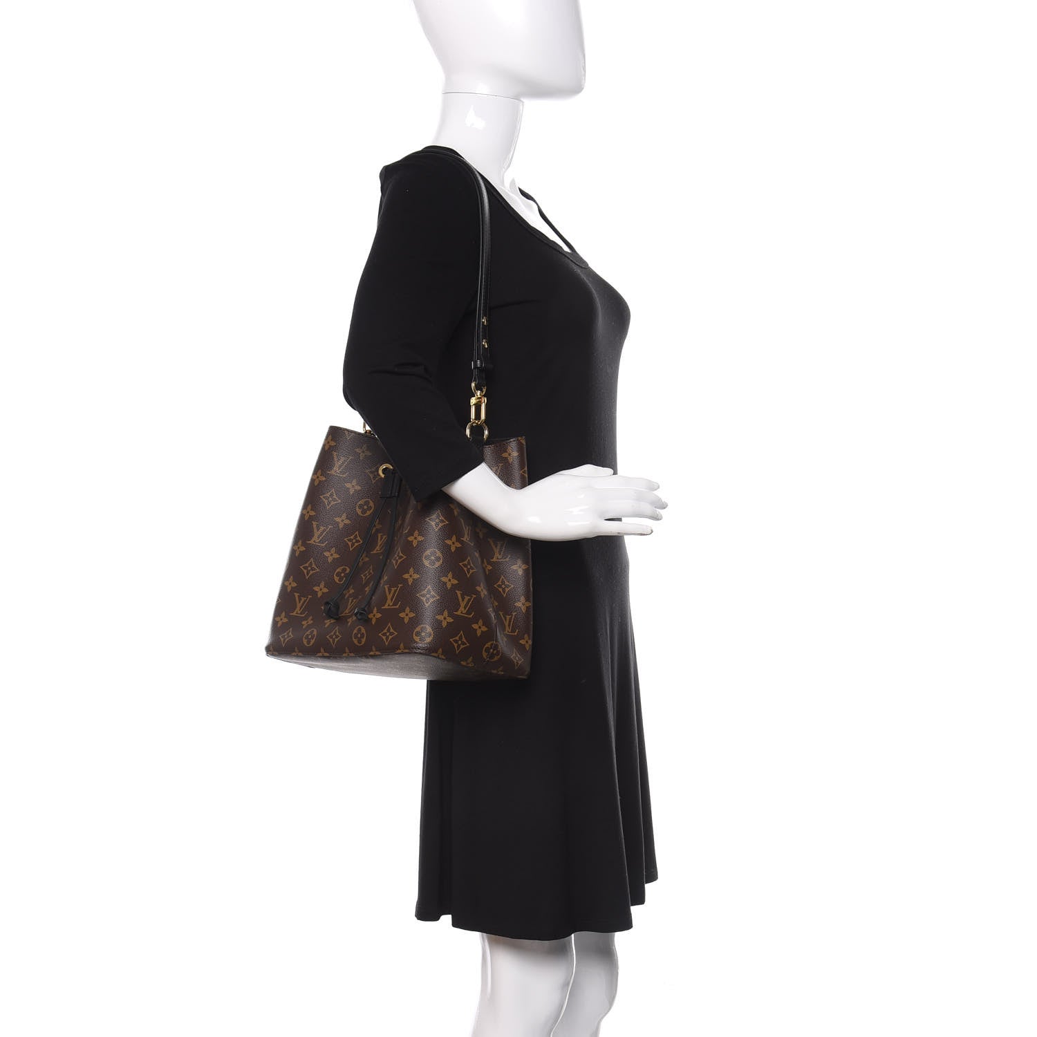 Louis Vuitton Monogram Neonoe MM Black 2 of 9