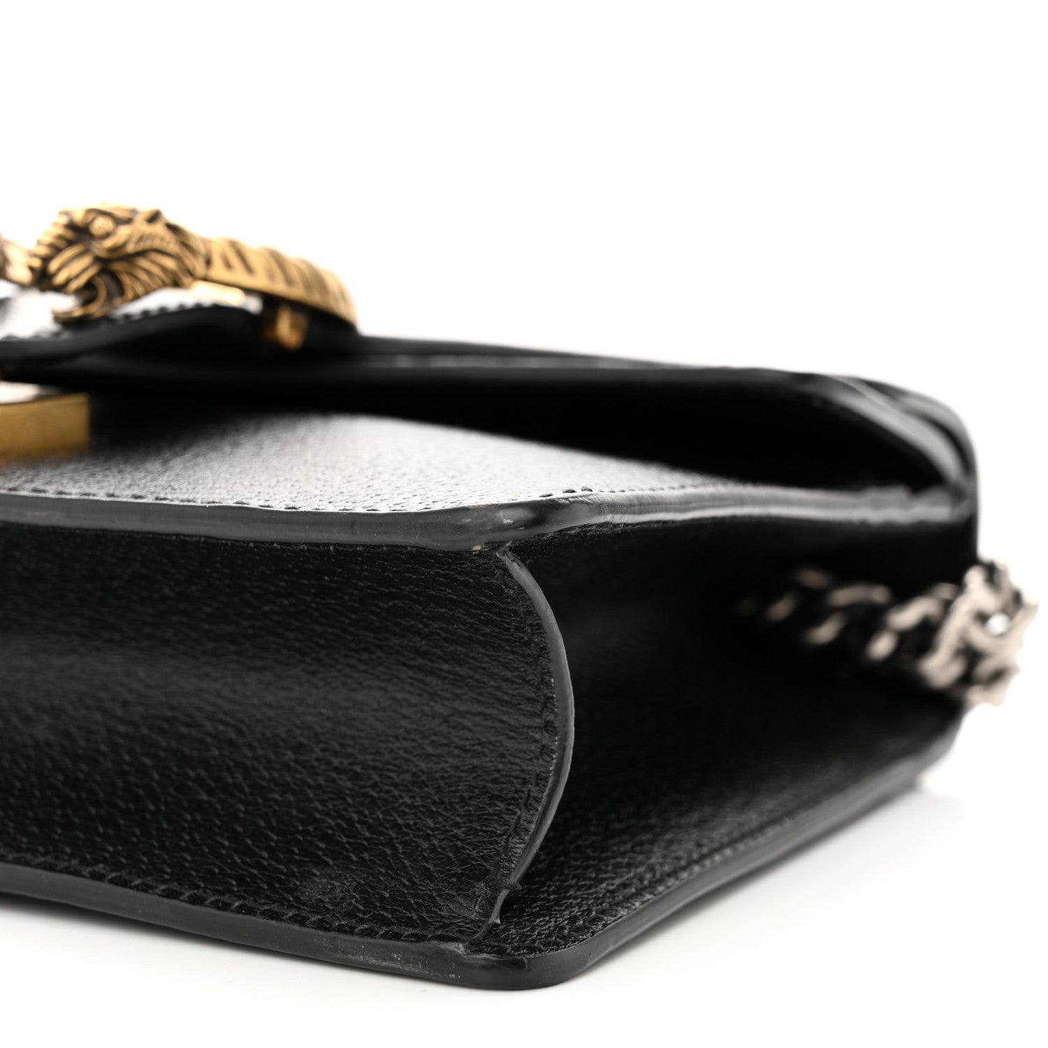 Gucci Calfskin Web Mini Dionysus Shoulder Bag Black 10 of 15