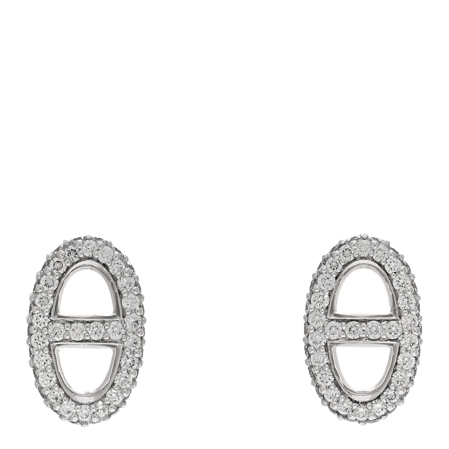 18K White Gold Diamond New Farandole Earrings