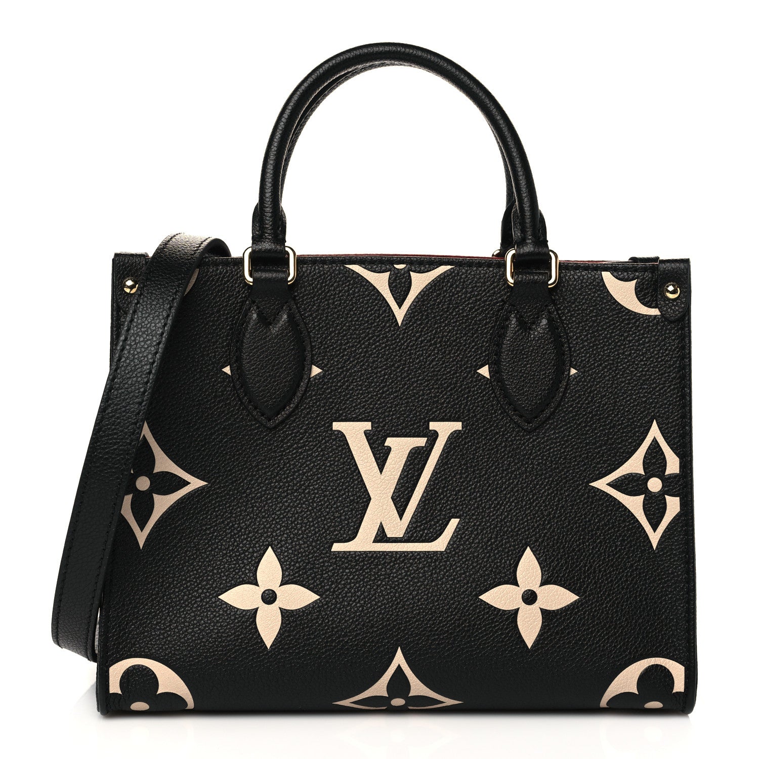 Louis Vuitton Empreinte Monogram Giant Onthego PM Black Beige 1 of 6
