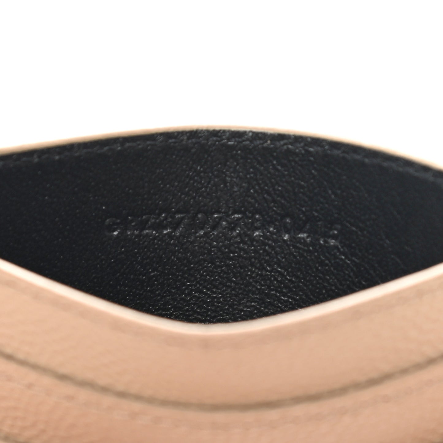 Grain De Poudre Monogram Credit Card Case Nude Powder