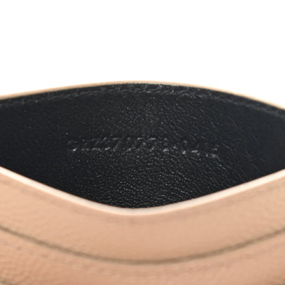 Saint Laurent Grain De Poudre Monogram Credit Card Case Nude Powder 7 of 10