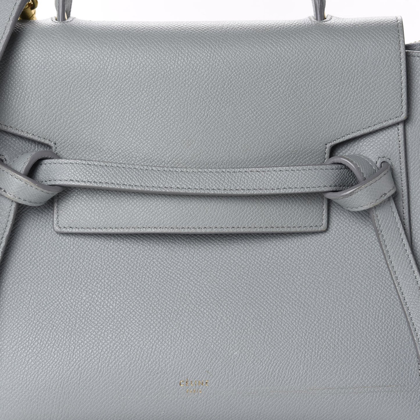 Grained Calfskin Micro Belt Bag Cloud