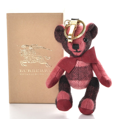 Burberry Cashmere Check Thomas Bear Charm Blush Pink 6 of 6