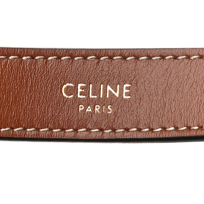 Celine Canvas Calfskin Ava Triomphe Shoulder Bag White 5 of 8