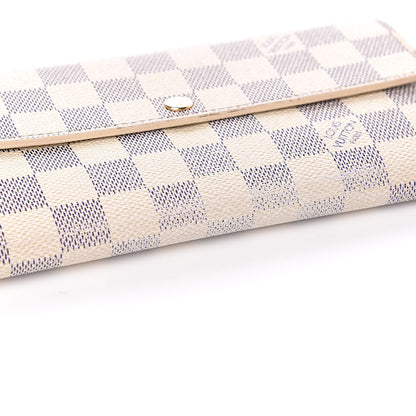 Louis Vuitton Damier Azur Sarah Wallet 8 of 9