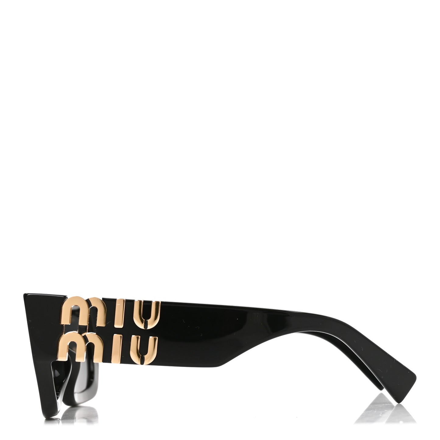 Acetate Rectangle Sunglasses SMU 09W Black
