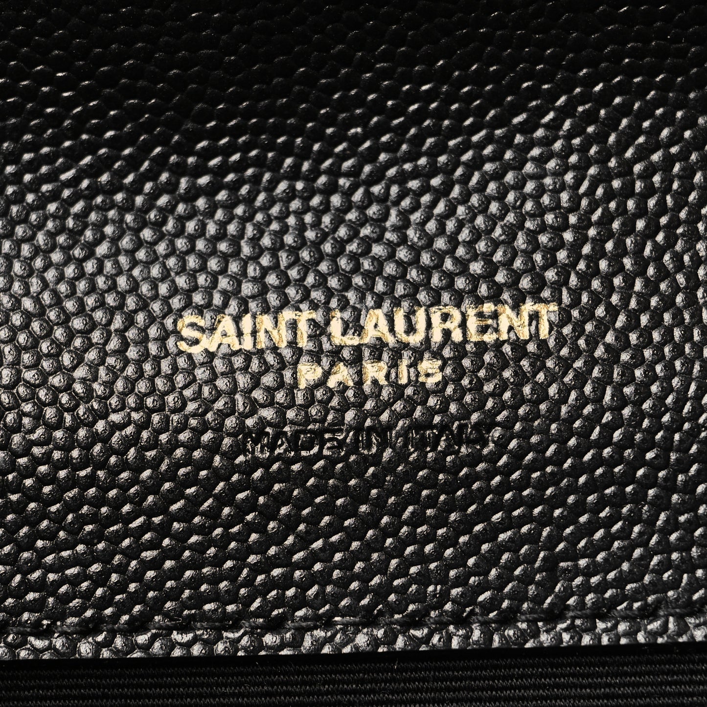 Grain De Poudre Textured Mixed Matelasse Triquilt Monogram Clutch Black