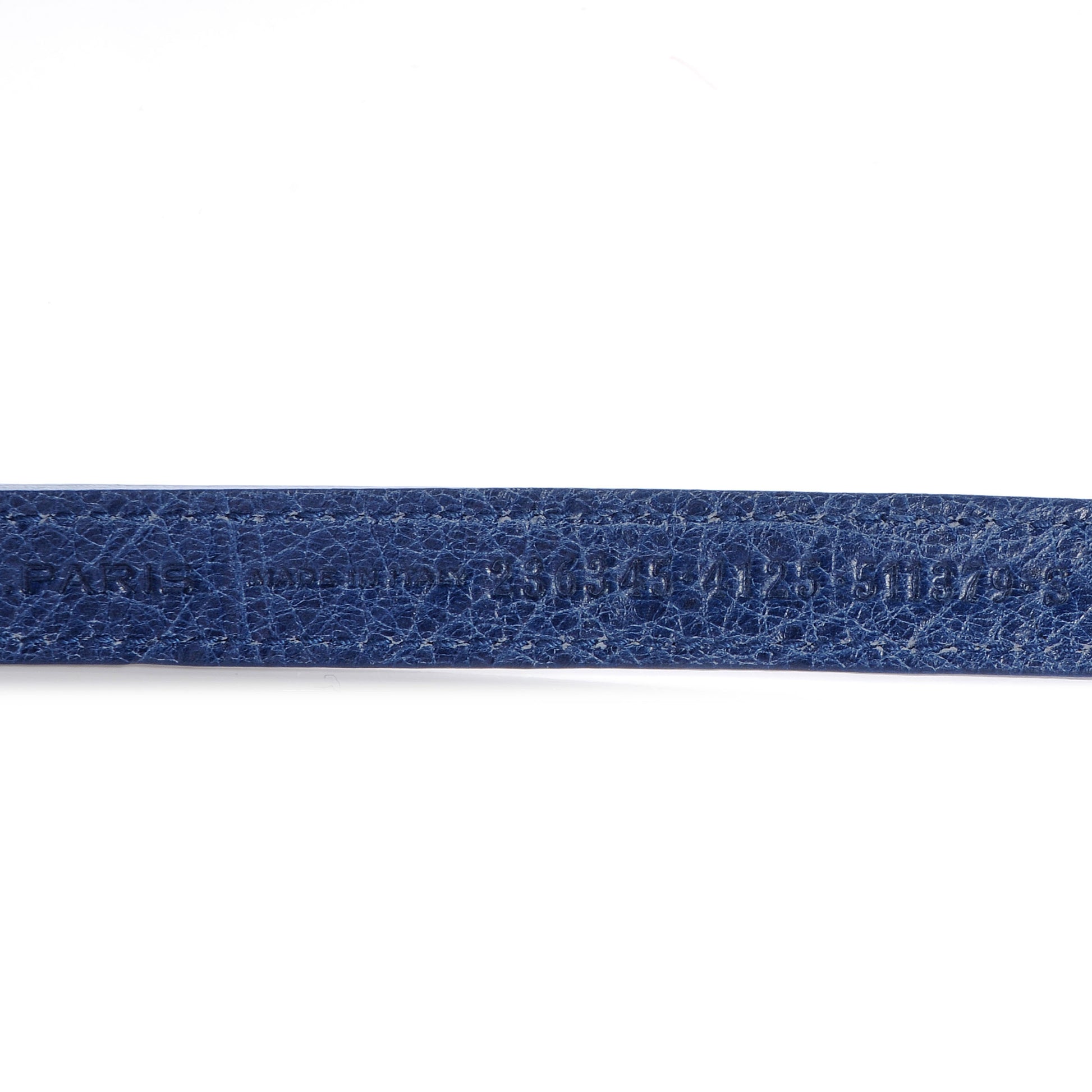 Balenciaga Agneau Giant 12 Silver Hardware Triple Tour Bracelet Small Bleu Cobalt 5 of 8