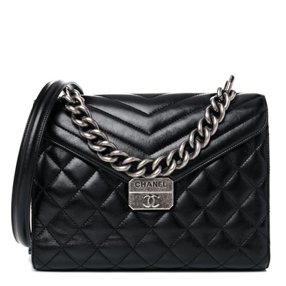 Chanel Calfskin Quilted Large Mad About Quilting Flap Black 1 of 19
