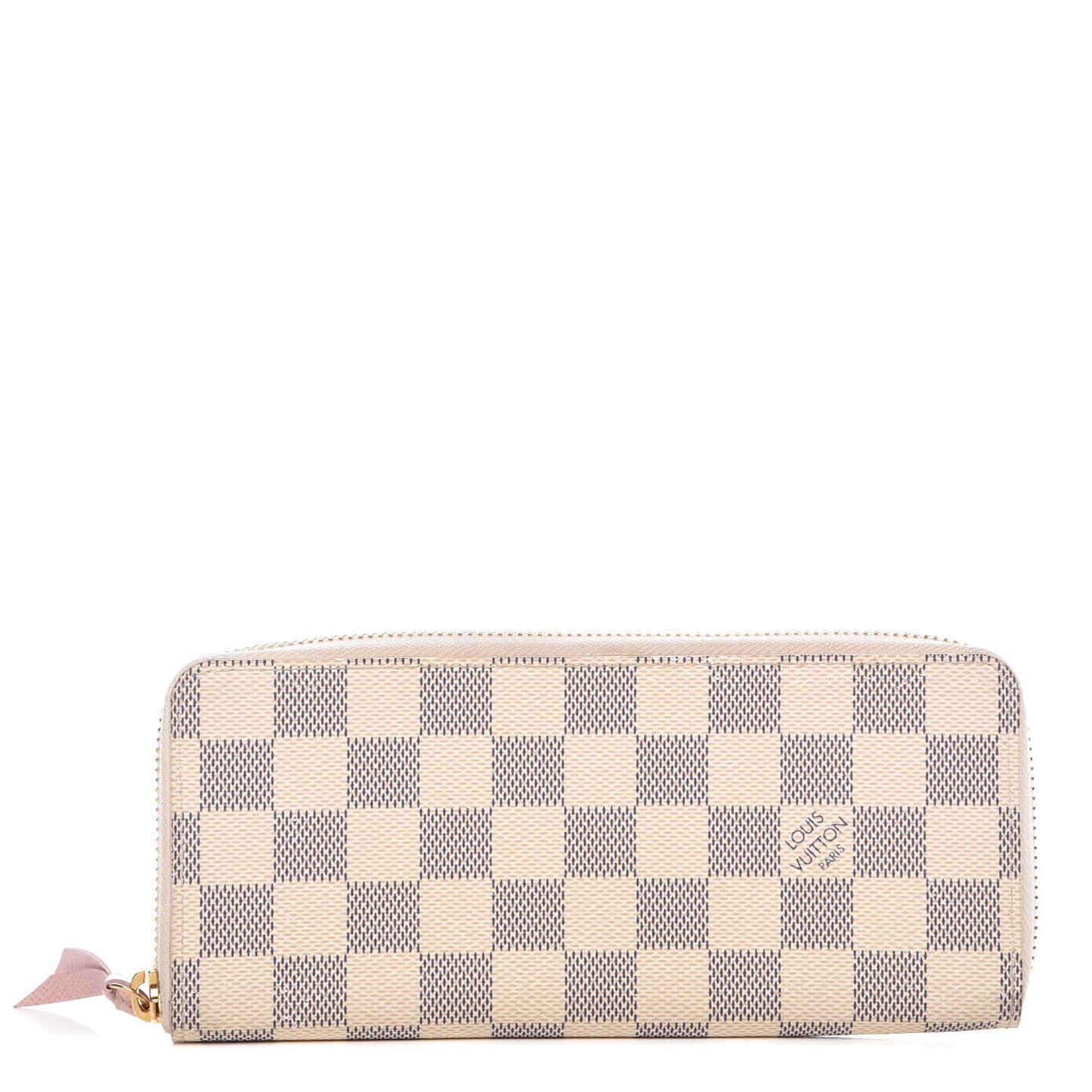 Damier Azur Clemence Wallet Rose Ballerine