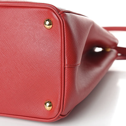Prada Saffiano Medium Galleria Double Zip Tote Fuoco 14 of 18