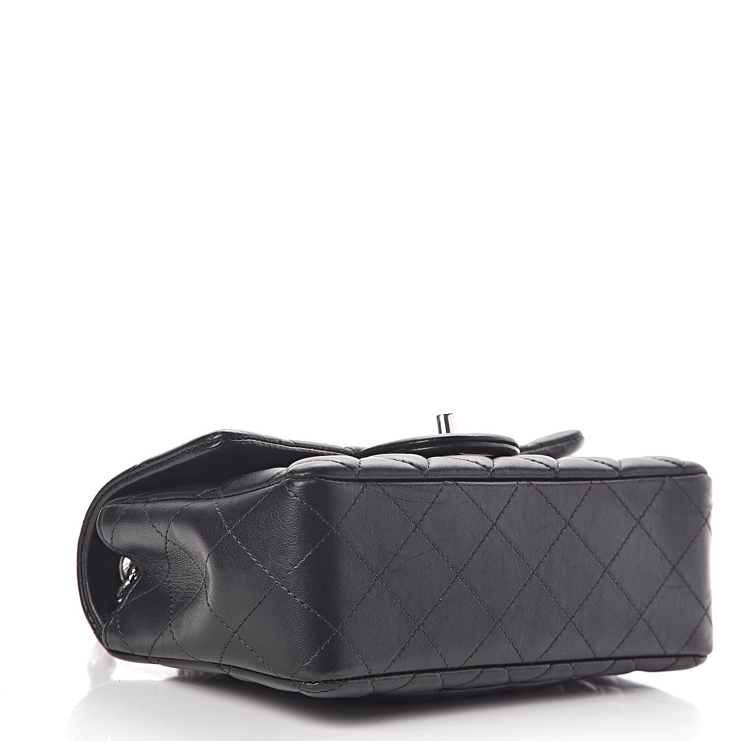 Chanel Lambskin Quilted Mini Rectangular Flap Black 4 of 12
