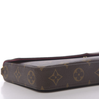 Louis Vuitton Monogram Pochette Felicie Chain Wallet Fuchsia 7 of 10