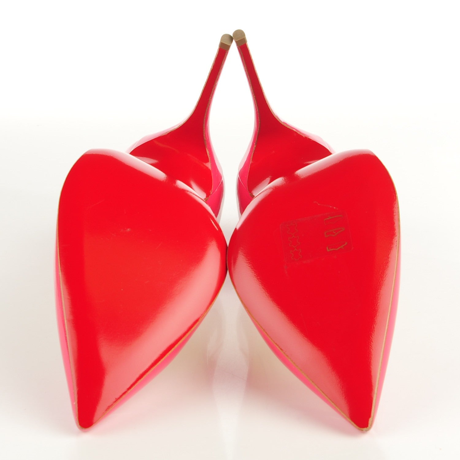 Christian Louboutin Patent Pigalle Follies 100 Pumps 39.5 Bonbon 7 of 7