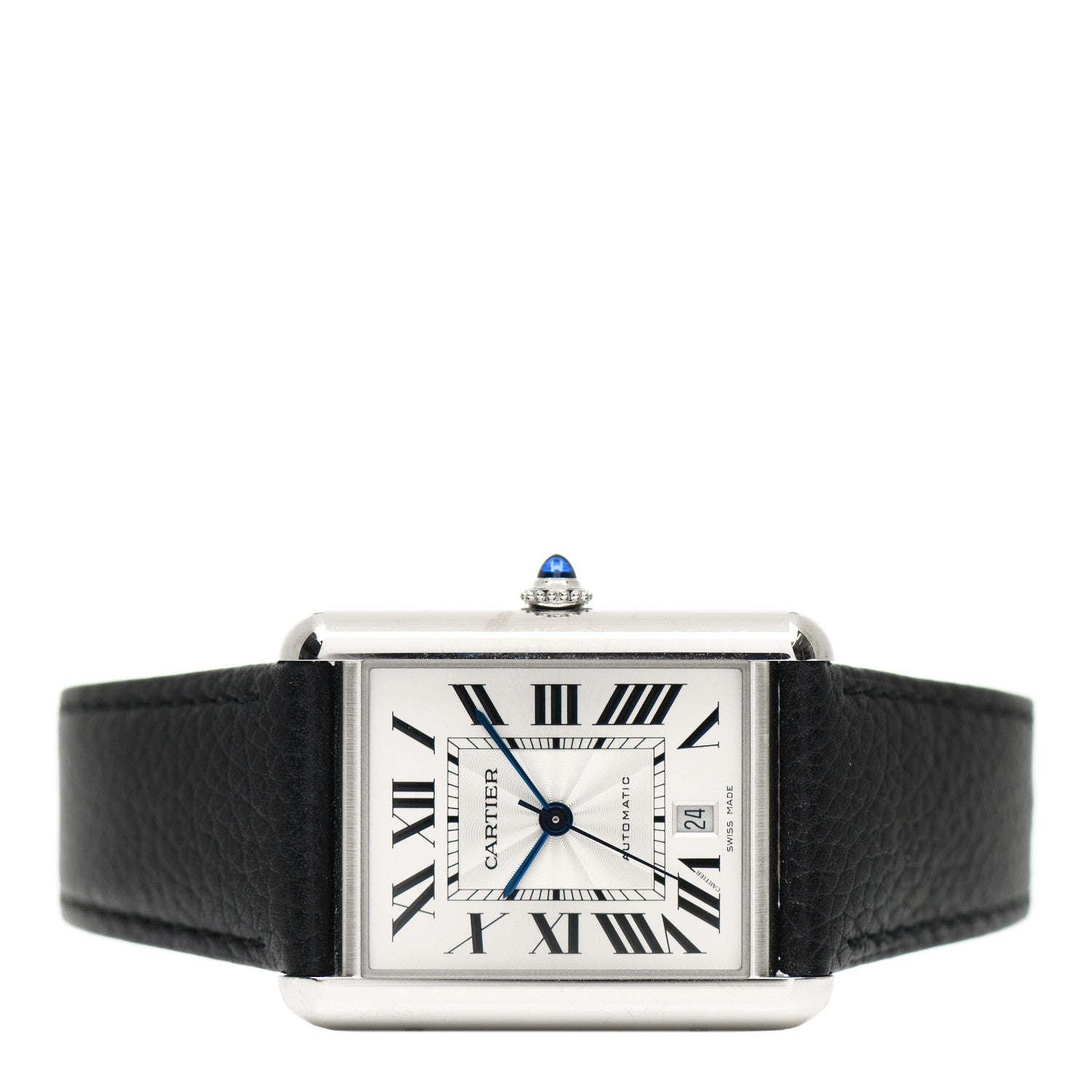 Cartier Stainless Steel Calfskin 31mm Tank Solo Automatic Watch 2 of 4