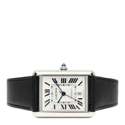 Cartier Stainless Steel Calfskin 31mm Tank Solo Automatic Watch 2 of 4