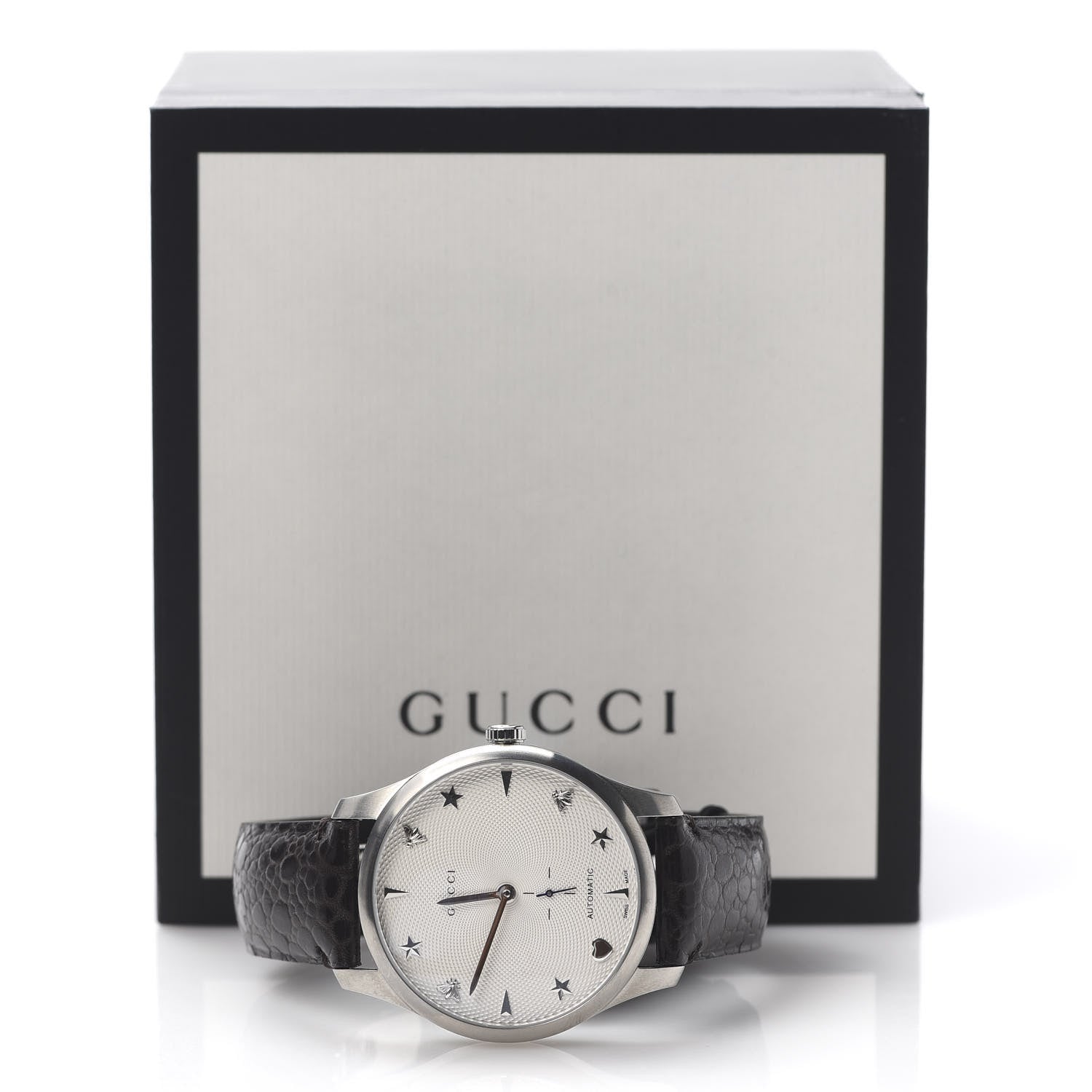 Gucci Stainless Steel Alligator 40mm G-Timeless Charm Automatic Watch 7 of 7