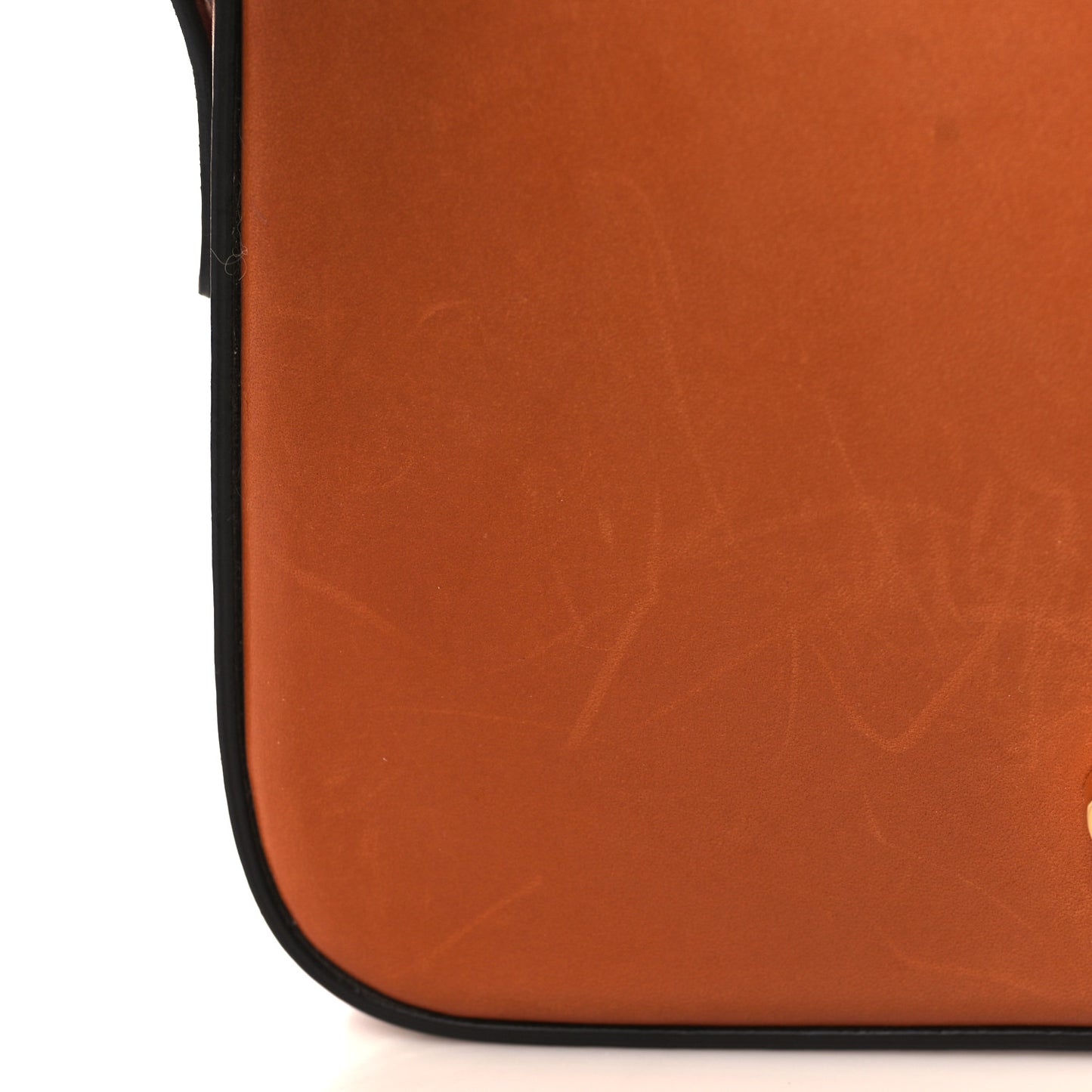 Natural Calfskin Triomphe Shoulder Bag Tan