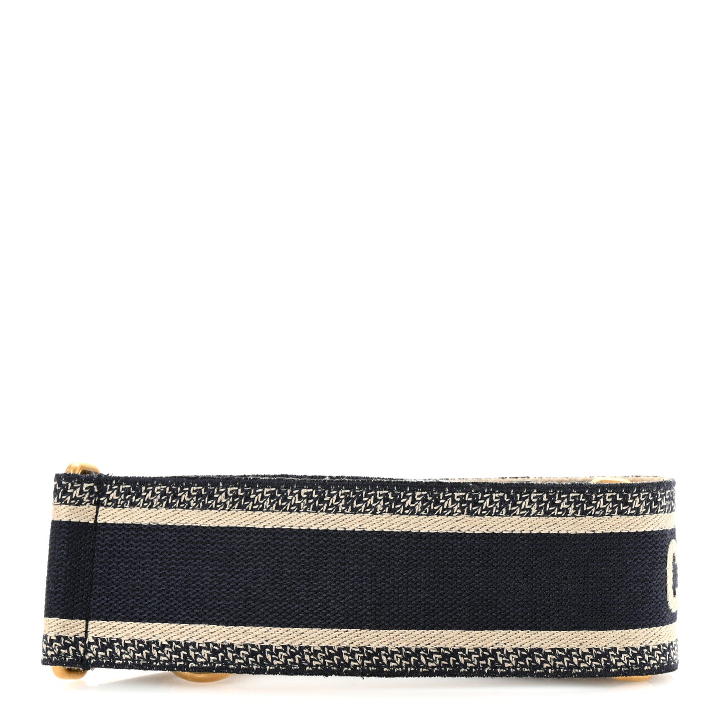 Canvas Embroidered Shoulder Strap Blue