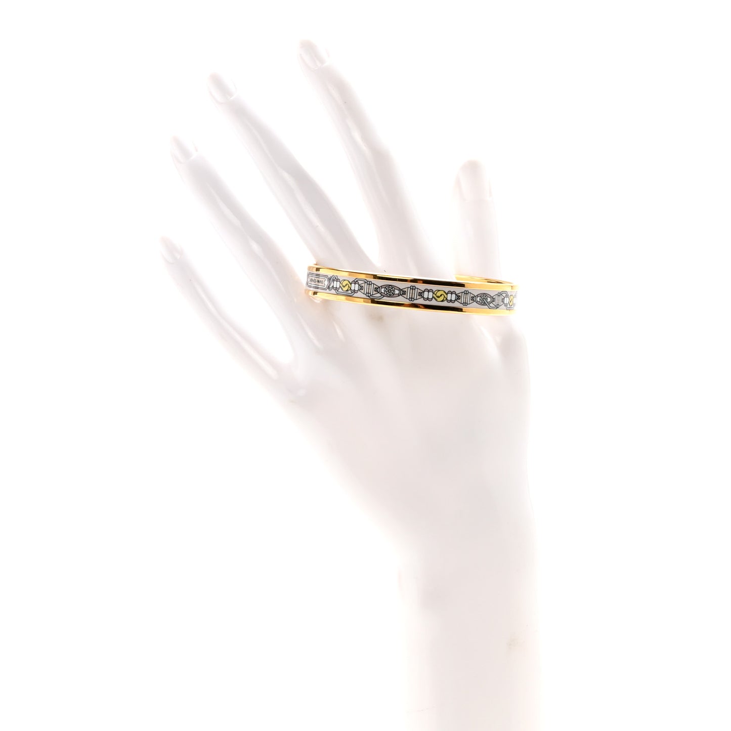 Enamel Colportage Narrow Bracelet 62 Beige Lin