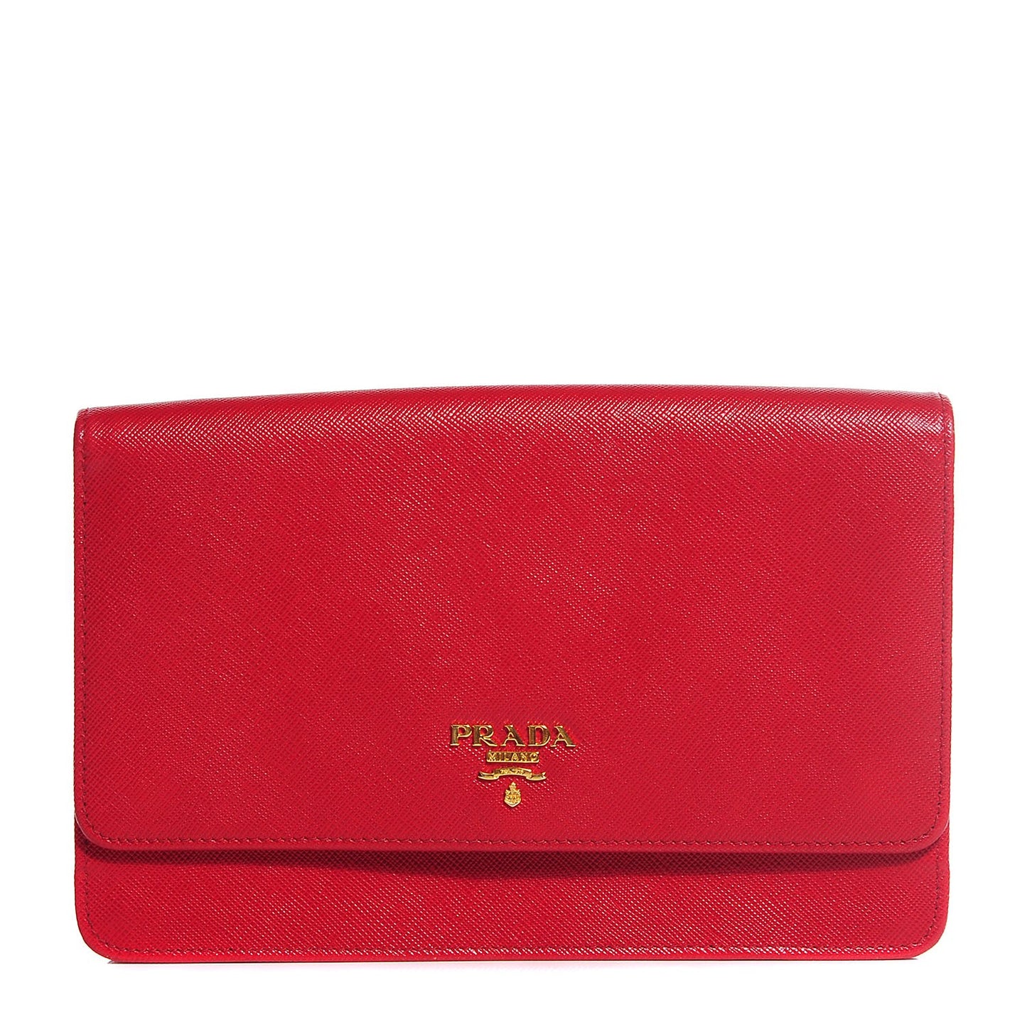 Saffiano Metal Flap Wallet Fuoco