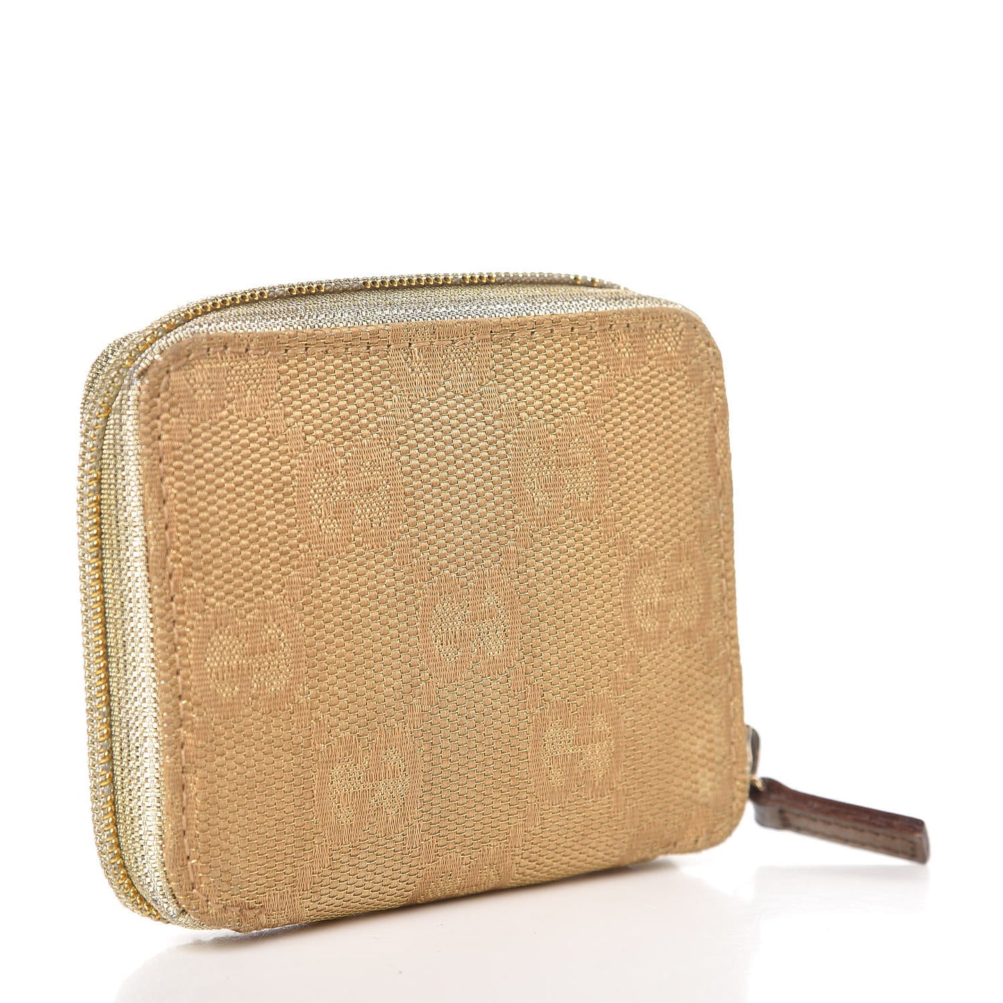Monogram Zip Around Coin Purse Gold