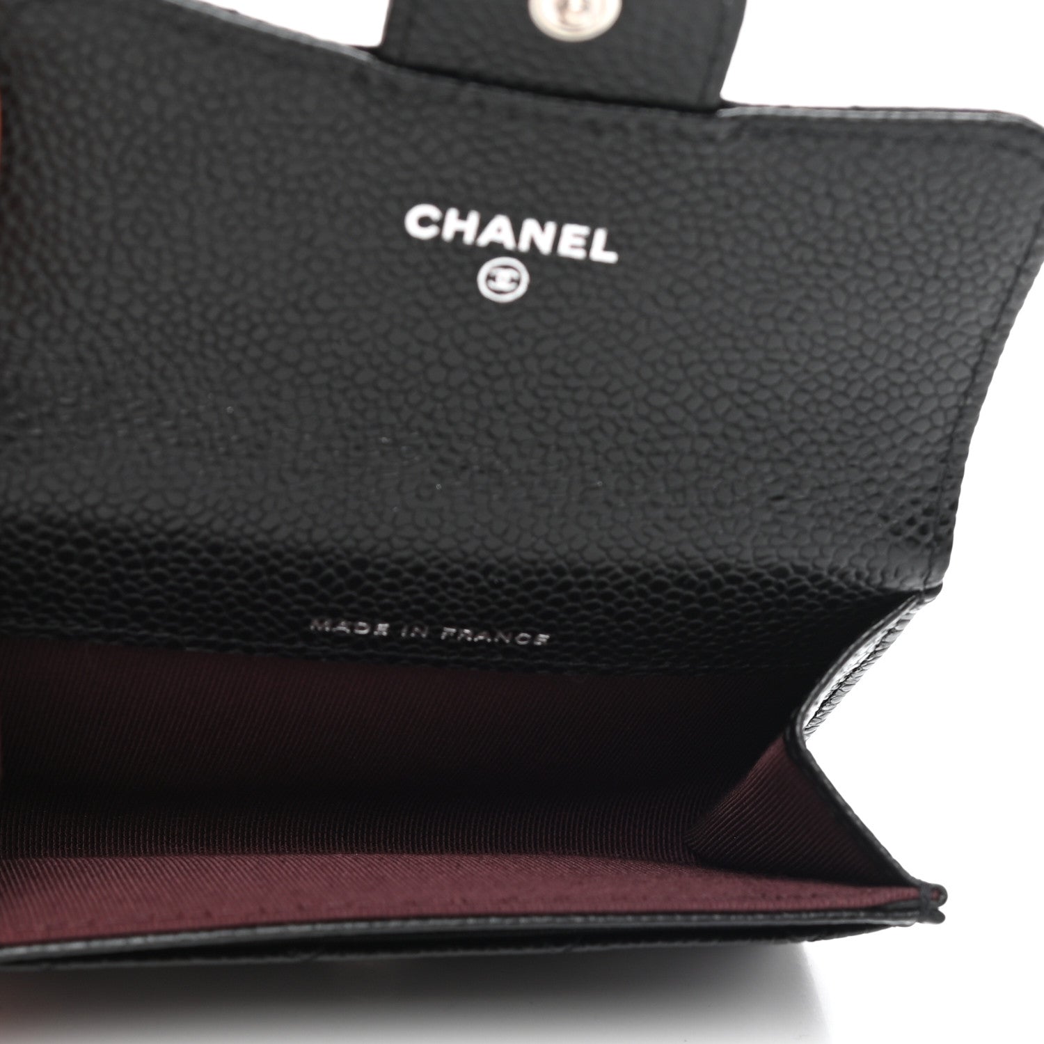 Chanel Caviar Quilted Flap Card Holder Wallet Black 5 of 9