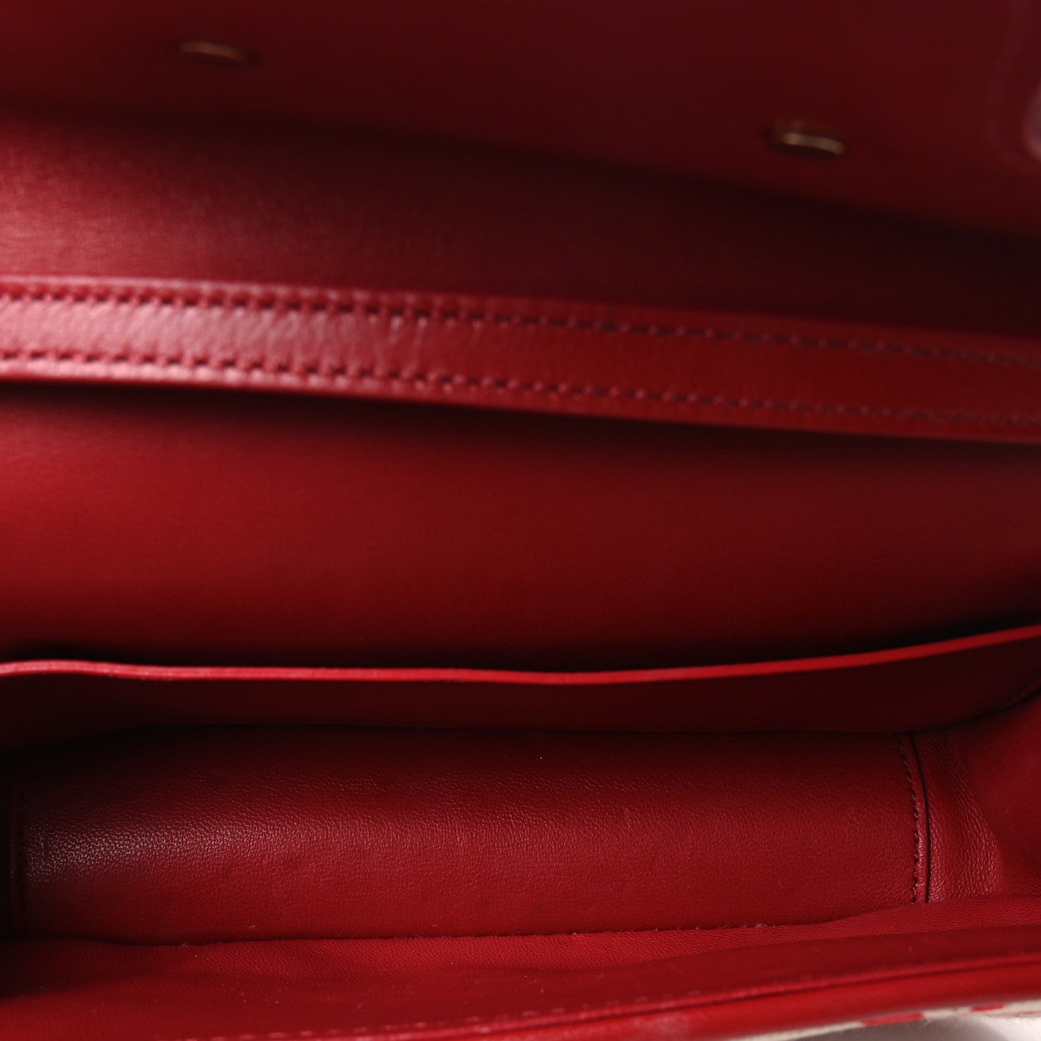 Valentino Garavani Toile Iconographe Goatskin Vlogo Small Loco Shoulder Bag Natural Rosso Valentino 5 of 10