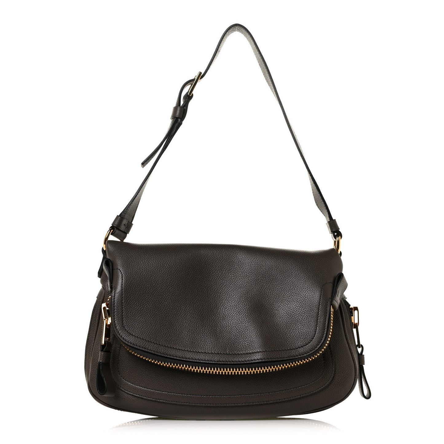 Pebbled Calfskin Large Jennifer Graphite