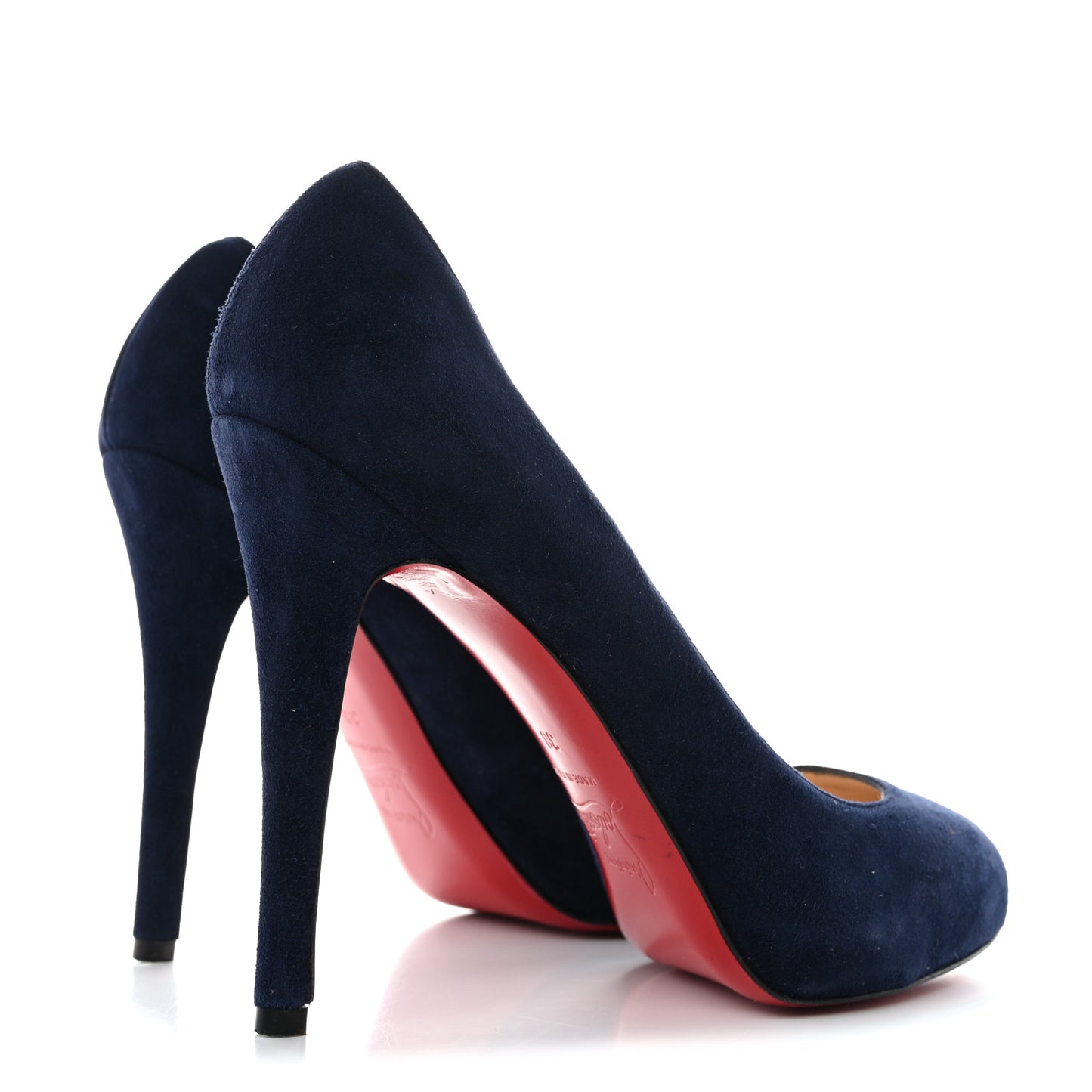 Suede New Declic 120 Pumps 38 Marine