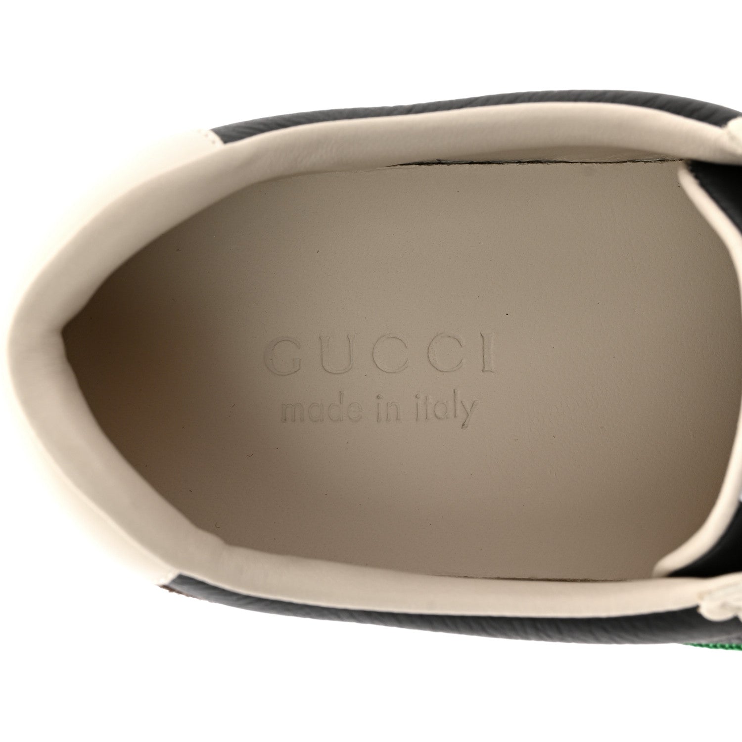 Gucci Calfskin Suede Web Mens G74 Sneakers 7 Ardesia Black New Mystic White 7 of 10