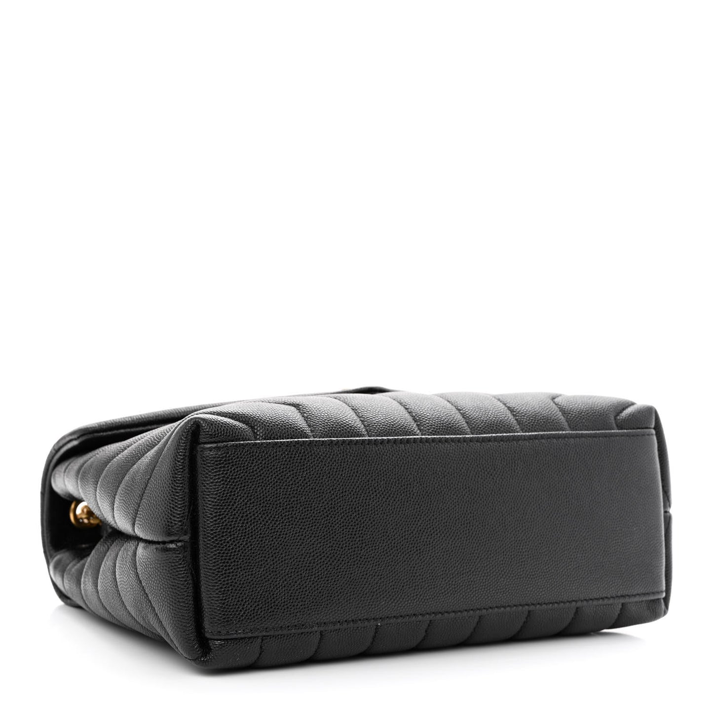 Grain de Poudre Calfskin Y Quilted Monogram Small Loulou Chain Satchel Black