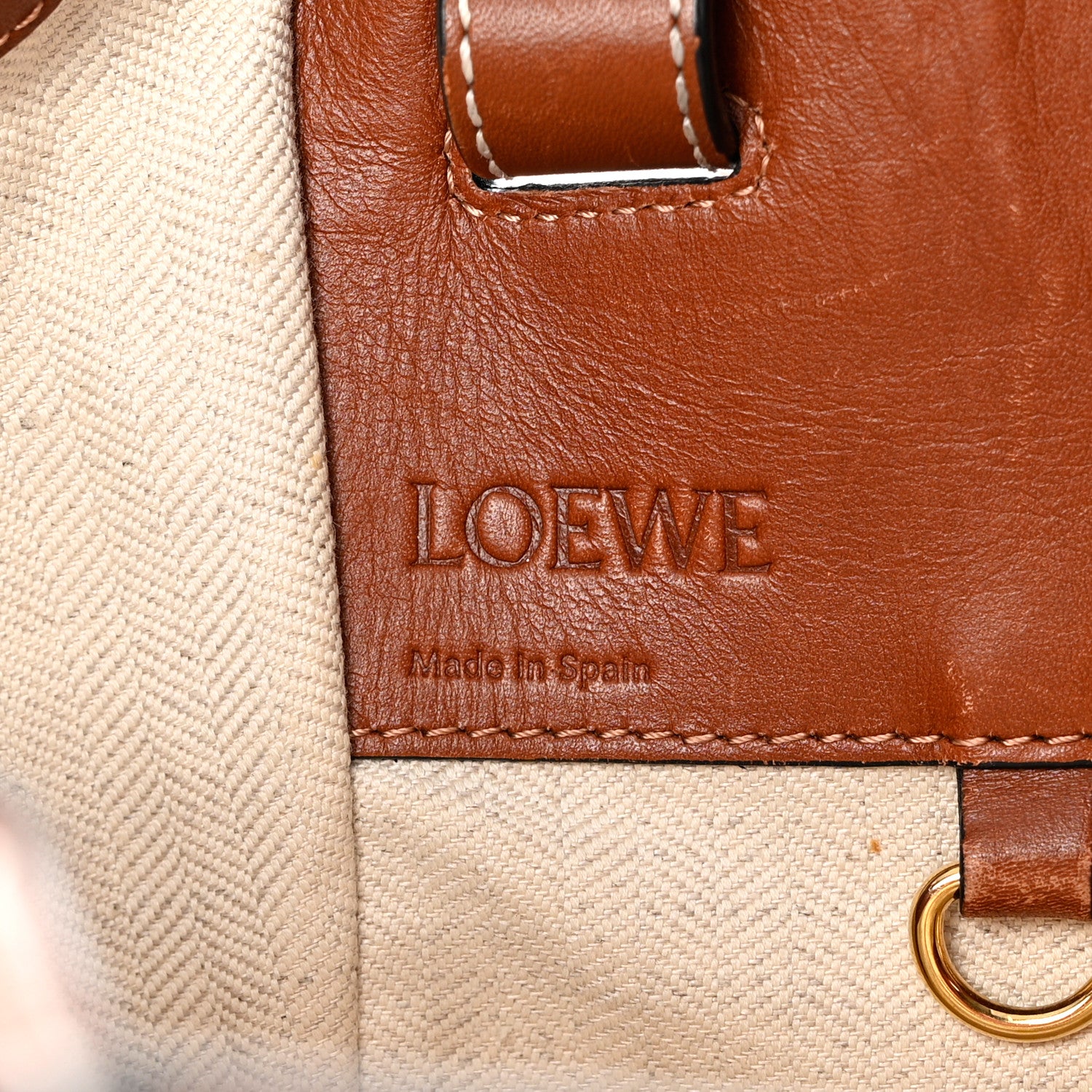 Loewe Grained Calfskin Medium Hammock Shoulder Bag Tan 6 of 24