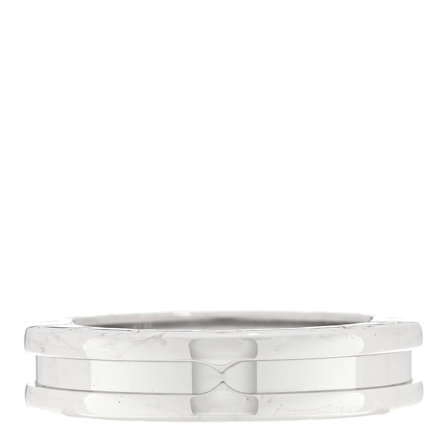 Bulgari 18K White Gold B.Zero1 One-Band Ring 49 5 1 of 4