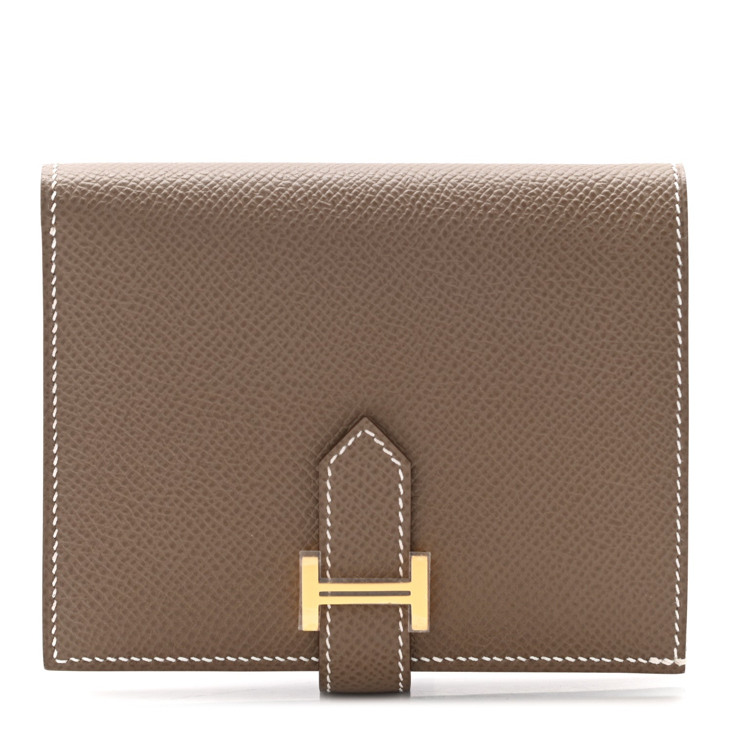 Hermes Epsom Bearn Compact Wallet Etoupe 1 of 7