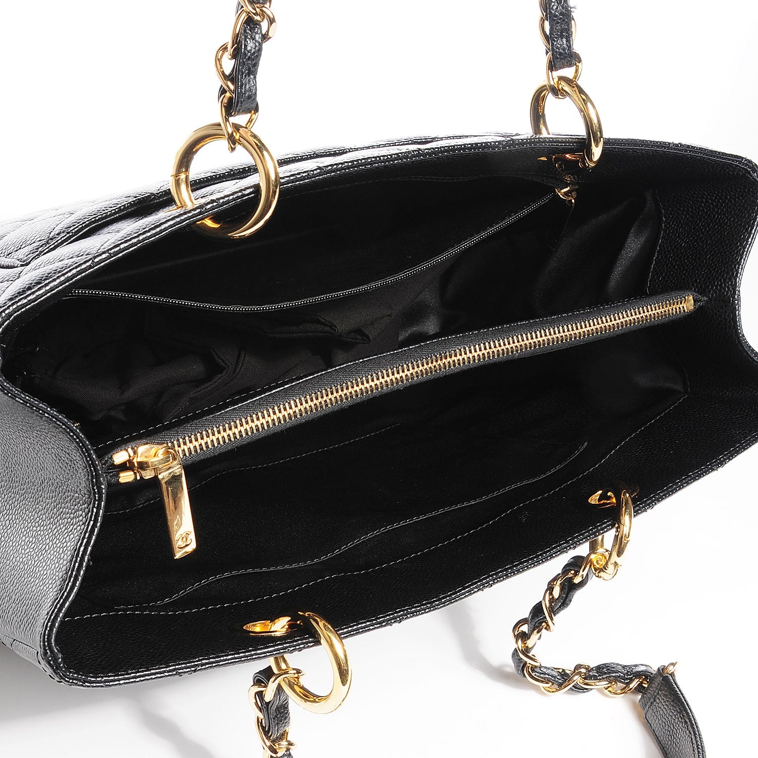 Chanel Caviar Grand Shopping Tote GST Black 9 of 9