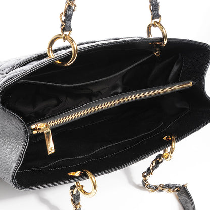 Chanel Caviar Grand Shopping Tote GST Black 9 of 9