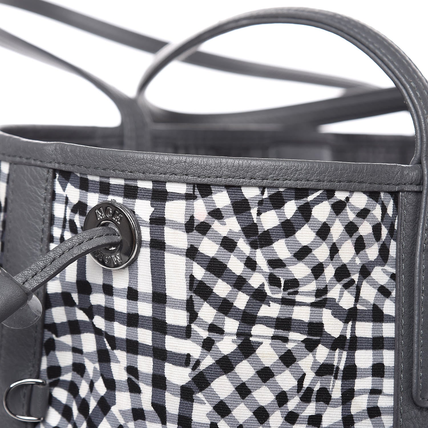MCM Visetos Medium Liz Reversible Shopper Tote Phantom Grey 15 of 15
