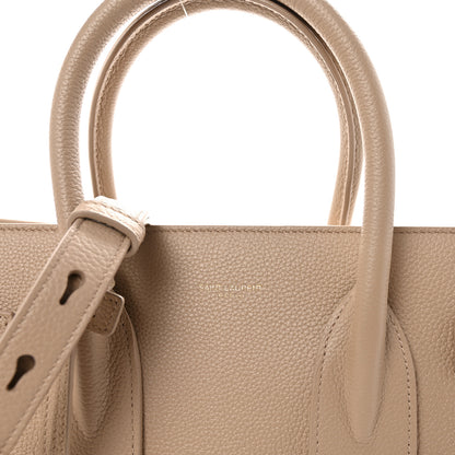 Saint Laurent Grained Calfskin Small Supple Sac De Jour Dark Beige 7 of 9