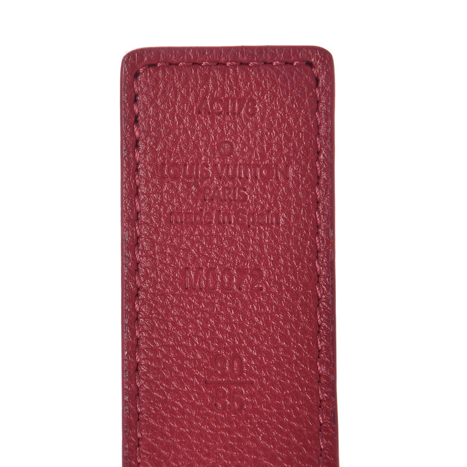 Louis Vuitton Monogram Calfskin 30mm LV Initiales Reversible Belt 90 36 Fuchsia 6 of 7