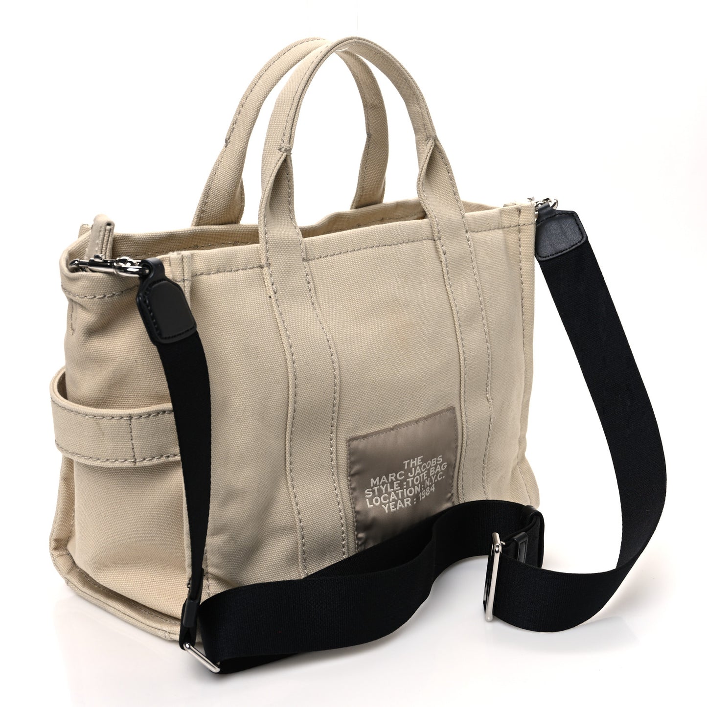 Cotton Canvas Medium The Tote Bag Beige